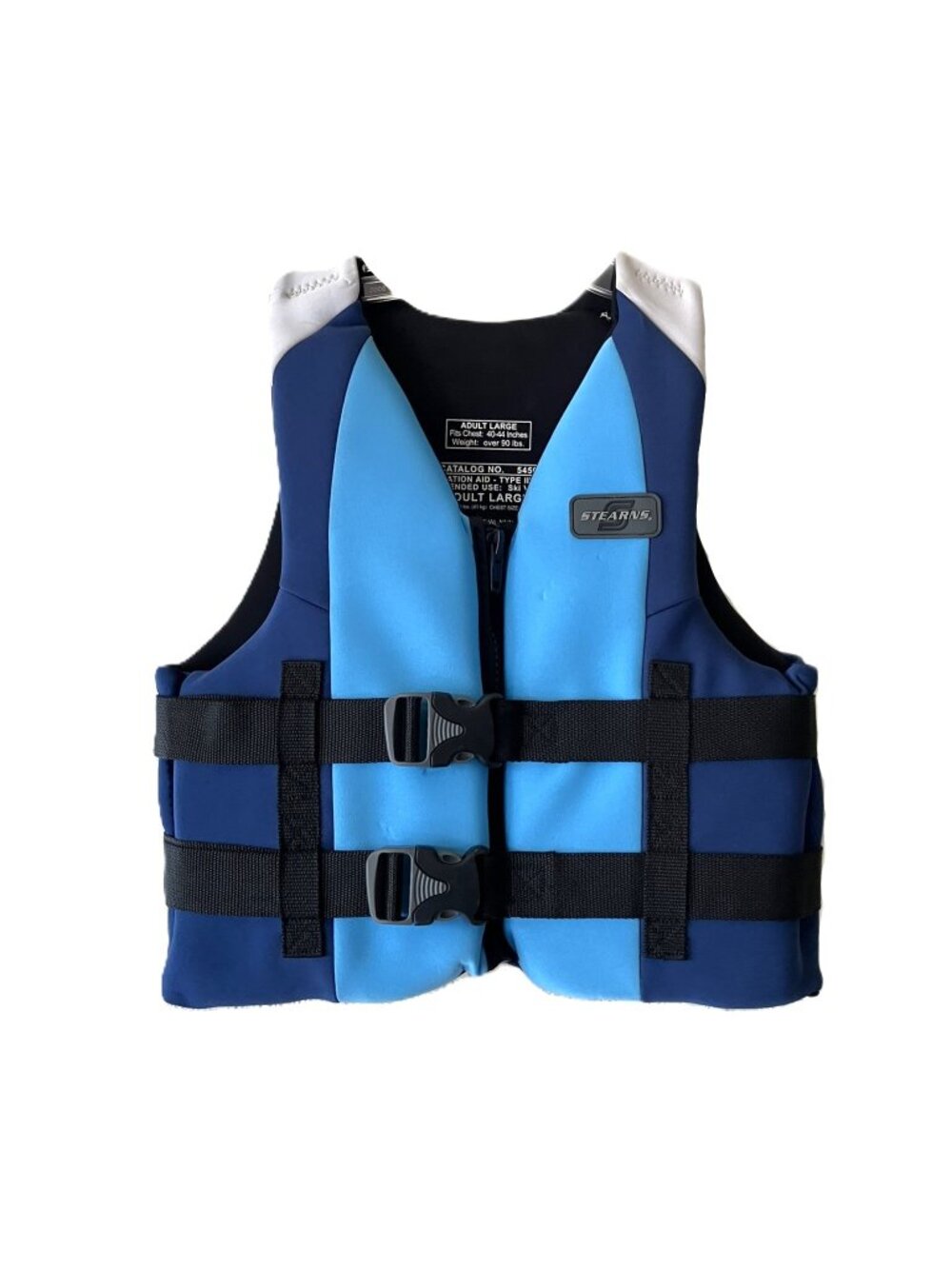Stearns Flotation Aid Life Vest Adult L Blue Black PFD Water Sports